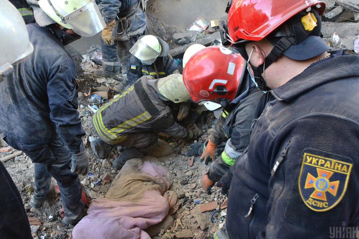 Усіх мешканців пошкодженого будинку евакуйовано / Фото ДСНС