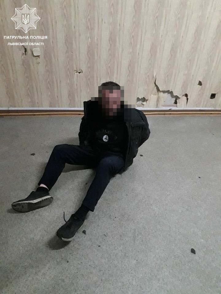 34-річний львів'янин, затриманий за псевдозамінування/фото Патрульної поліції Львівщини