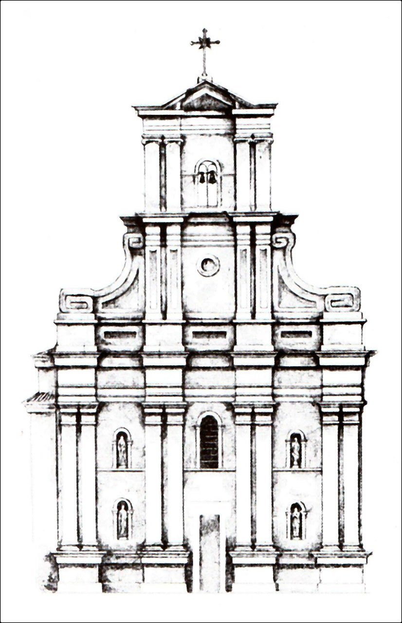 Фасад костелу Св.Софії (J.Swoboda) приблизно 1865 р. - фото 59263