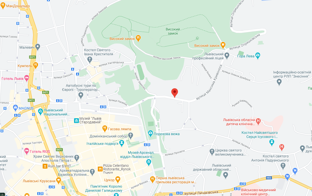 Инцидент произошел на ул. Кривоноса во Львове