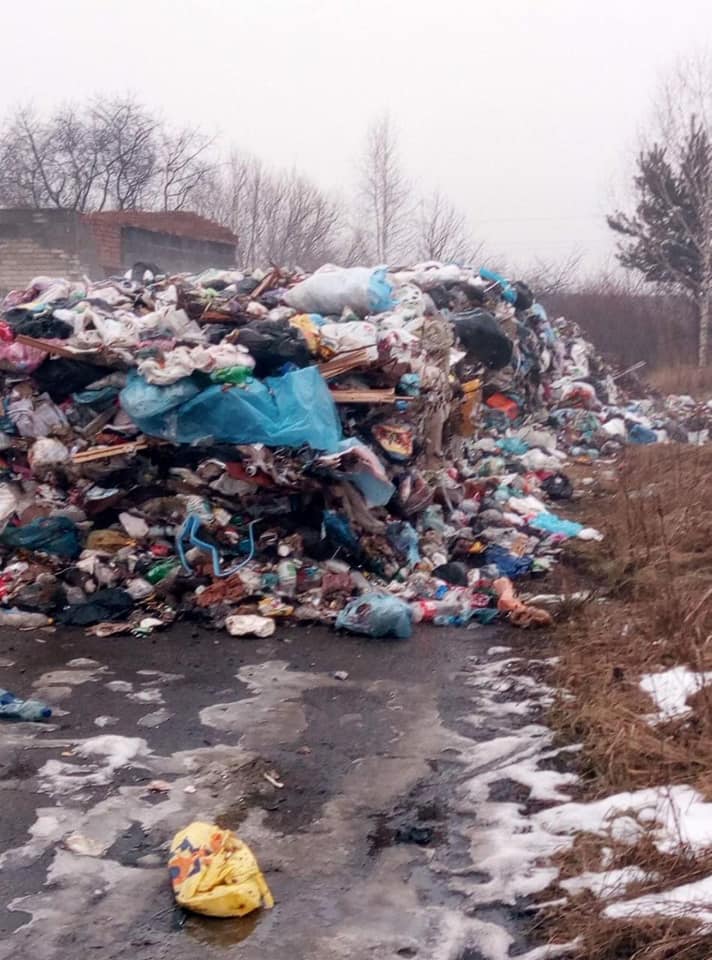 На Львівщині 60 тонн сміття викинули в озеро
