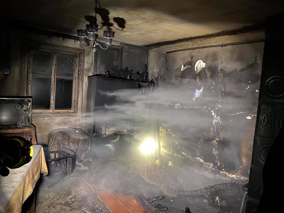 Під час пожежі у будинку загинув дідусь, Фото: ДСНС Львівщини