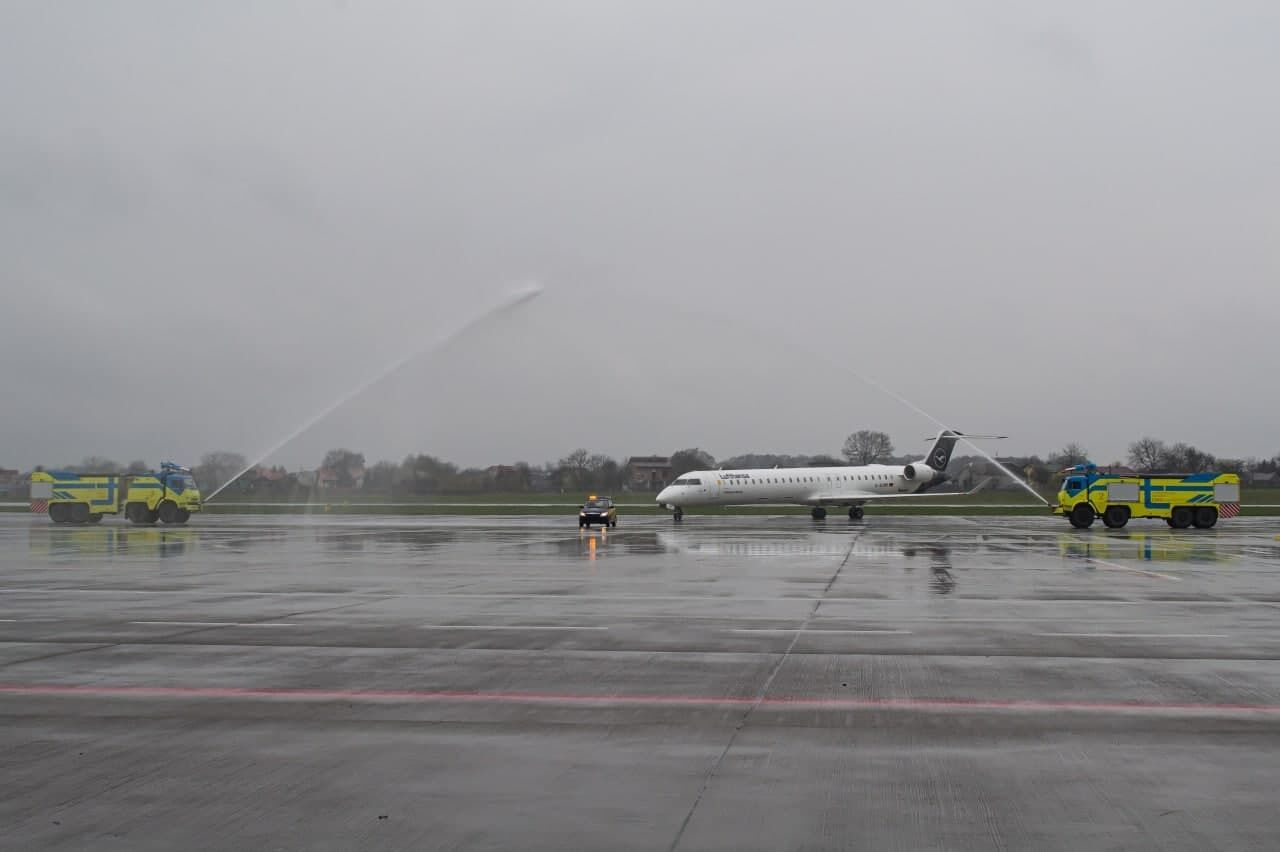 Во Львове приземлился самолет Lufthansa из Франкфурта-на-Майне