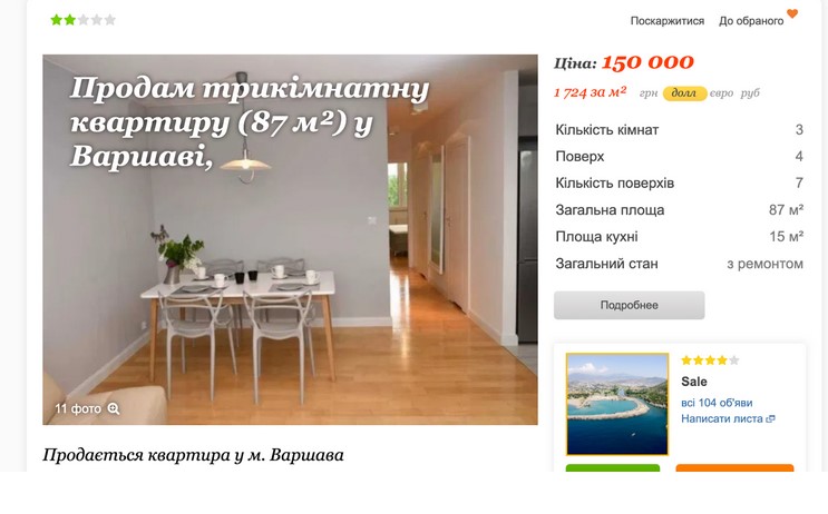Цены сравнялись. Сколько стоят квартиры в Львове в сравнении с Варшавой
