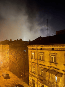 В центре Львова горит ресторан"Реберня"
